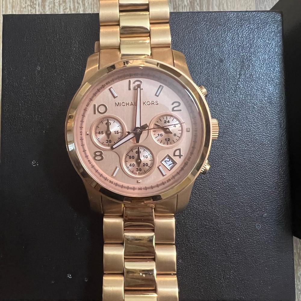 Rose gold Michael Kors watch
